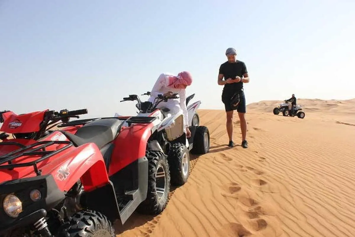 Image 1 of Quad Bike Safari in the Dubai Desert with BBQ Dinner
