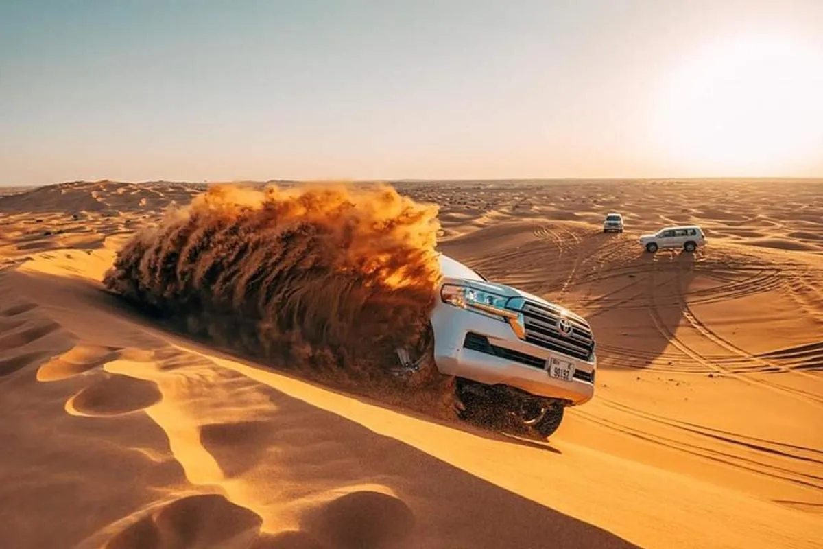 Image 0 of Red Dunes Desert Safari with 4×4 Pick up & Drop, Camel ride, BBQ and Live shows