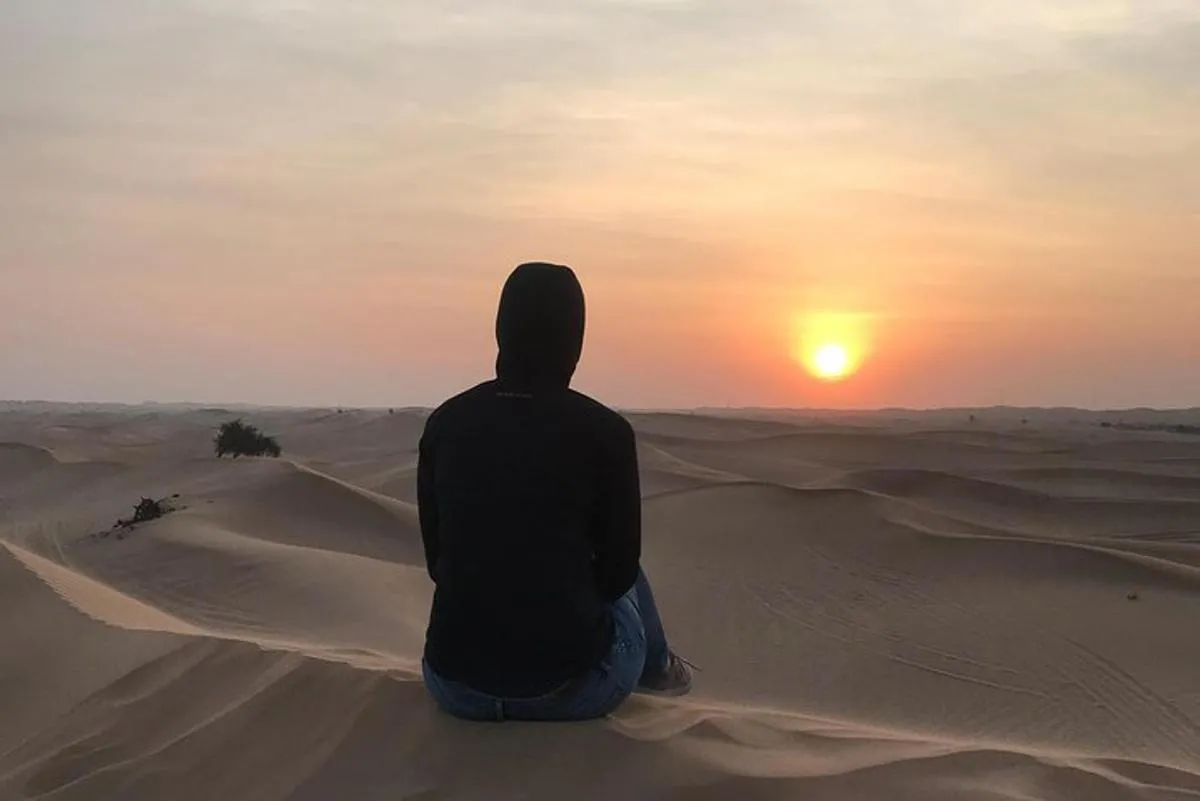 Image 1 of Sunrise Desert Safari with Quad bike and Sandboarding,