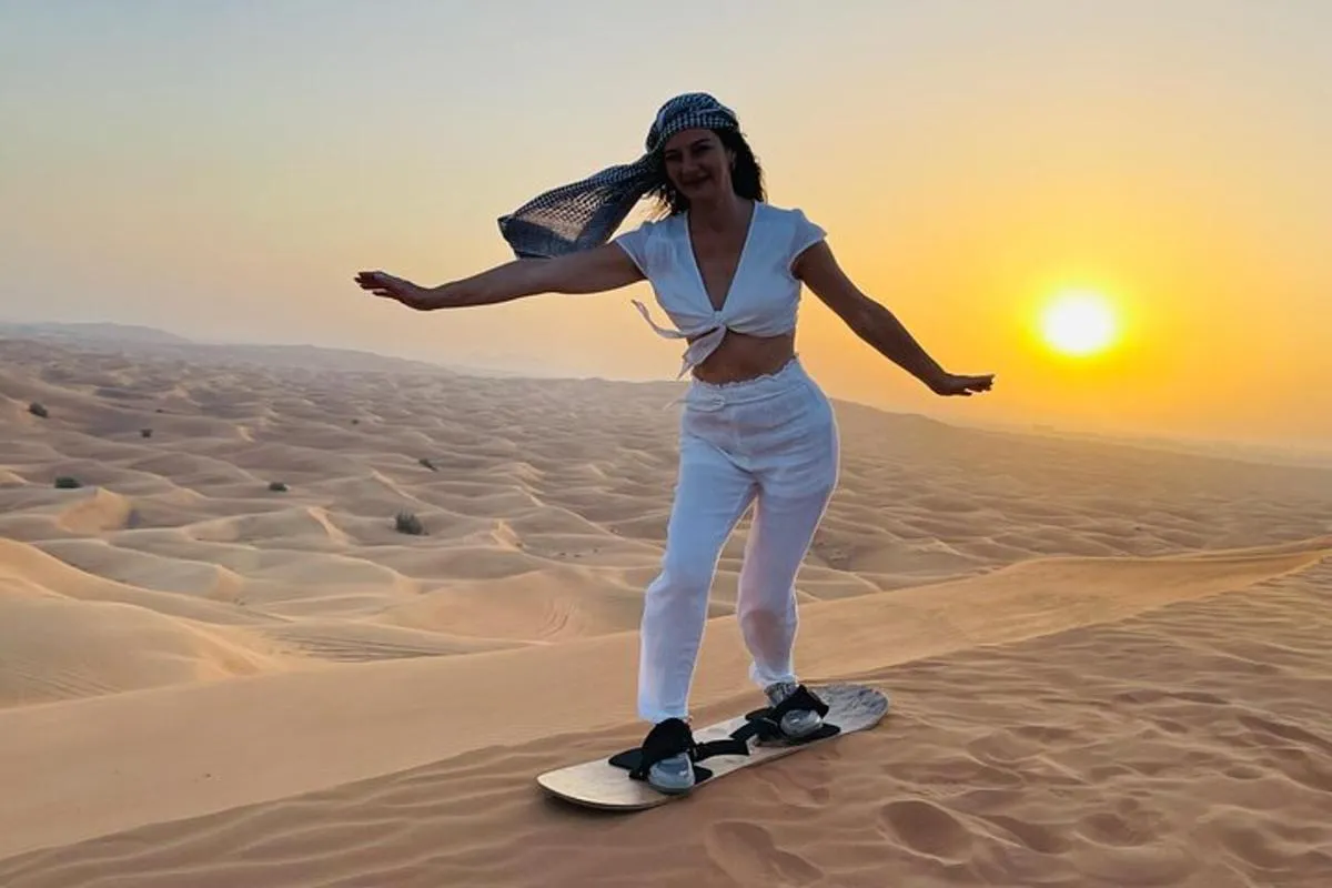 Image 3 of Sunrise Desert Safari with Sand Boarding and Camel Ride