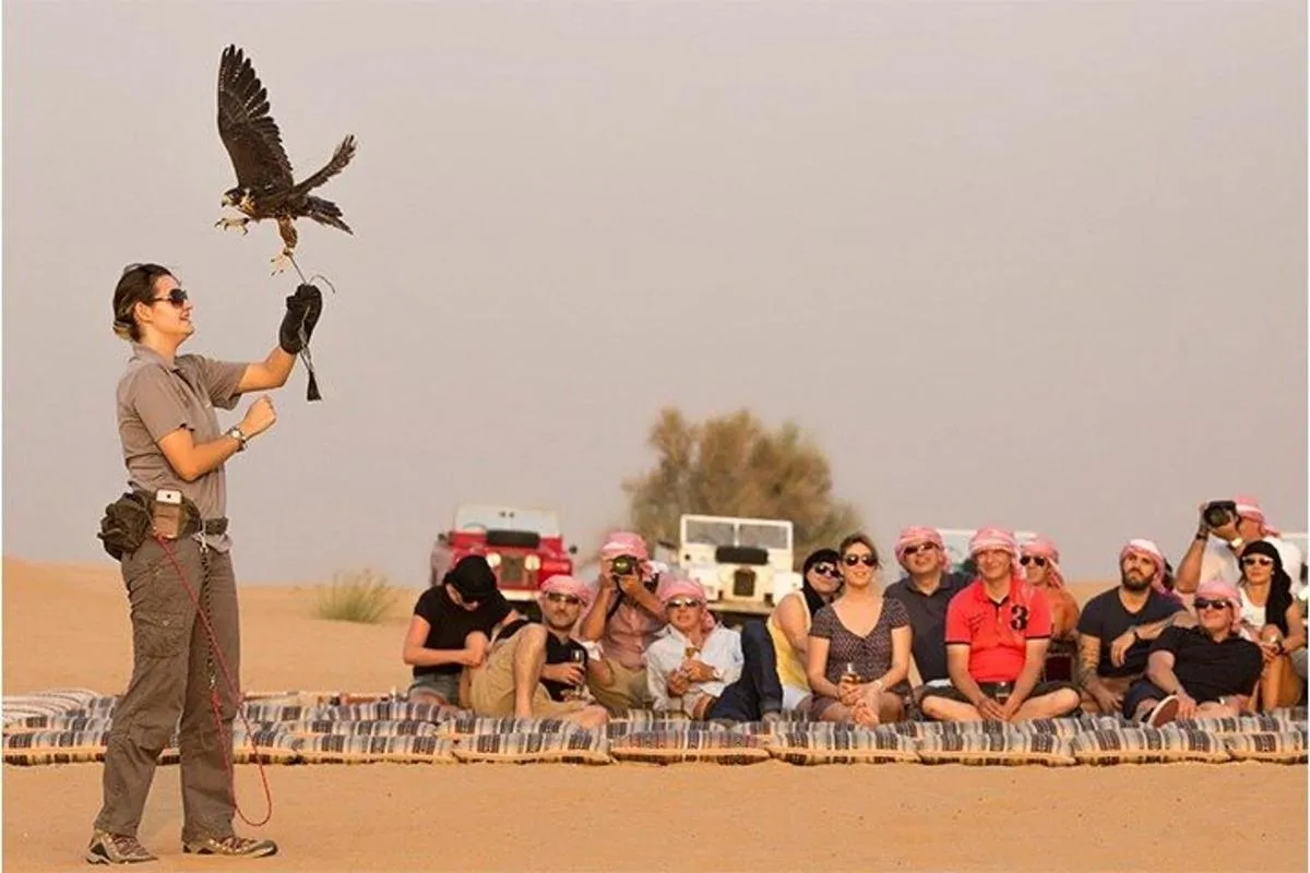 Image 4 of Sunset Desert Safari with BBQ, Camel Ride & Sandboarding