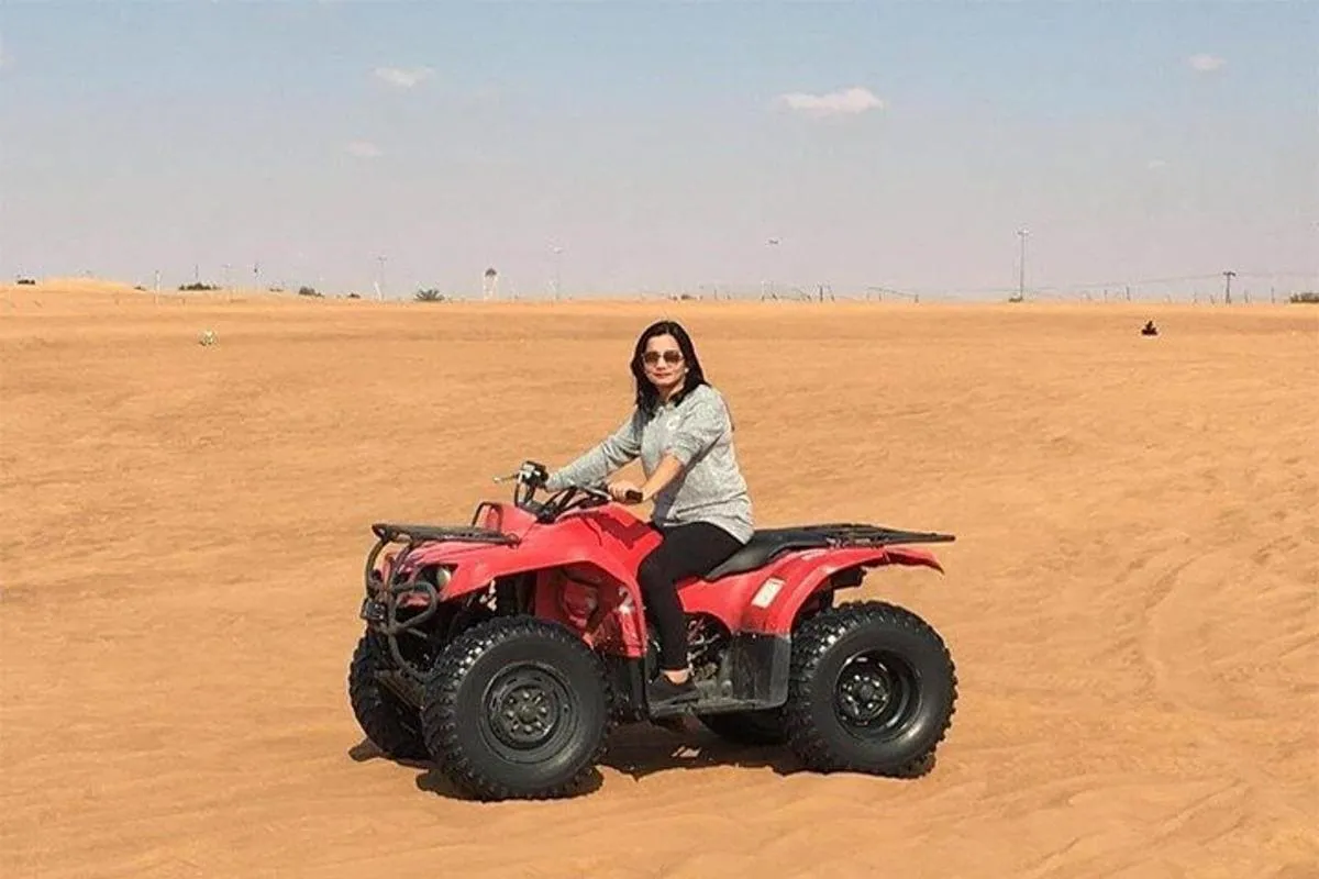 Image 5 of Sunset Desert Safari with BBQ, Camel Ride & Sandboarding
