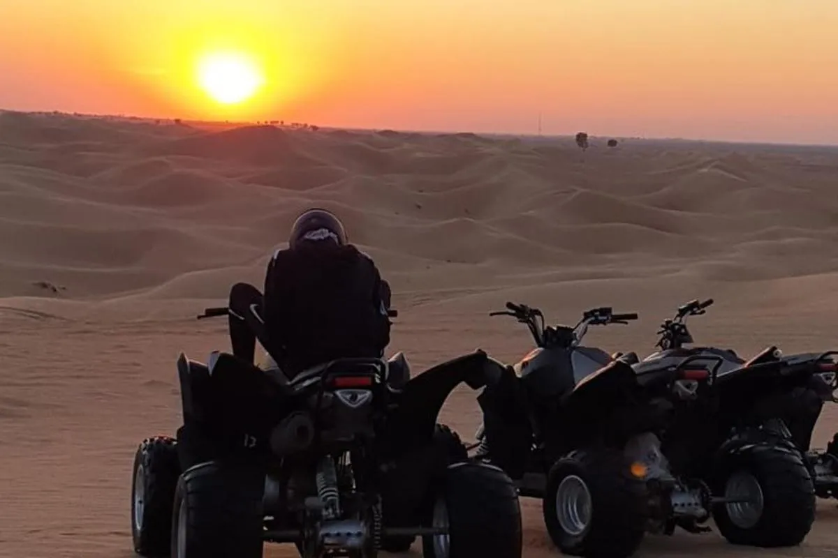 Image 0 of Sunset Quad Bike Tour Dubai (Deep desert ride , sunset in desert)