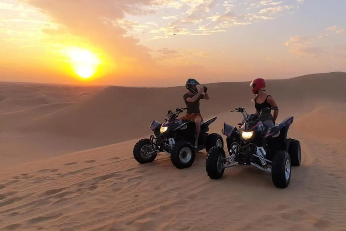 Image 2 of Sunset Quad Bike Tour Dubai (Deep desert ride , sunset in desert)
