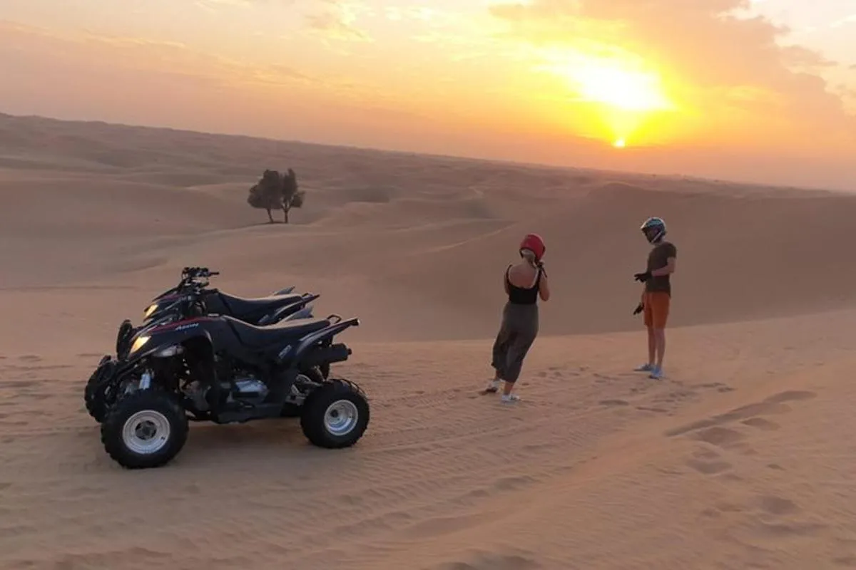 Image 3 of Sunset Quad Bike Tour Dubai (Deep desert ride , sunset in desert)