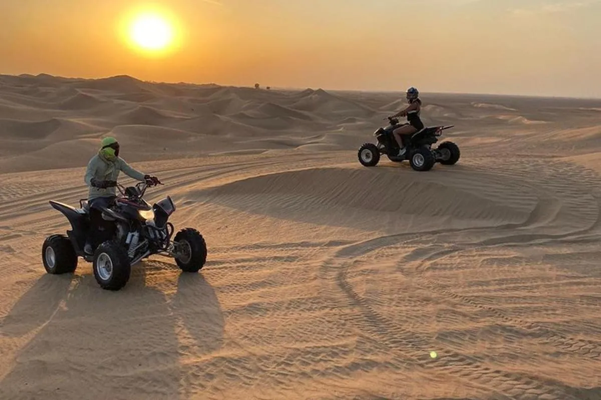Image 4 of Sunset Quad Bike Tour Dubai (Deep desert ride , sunset in desert)