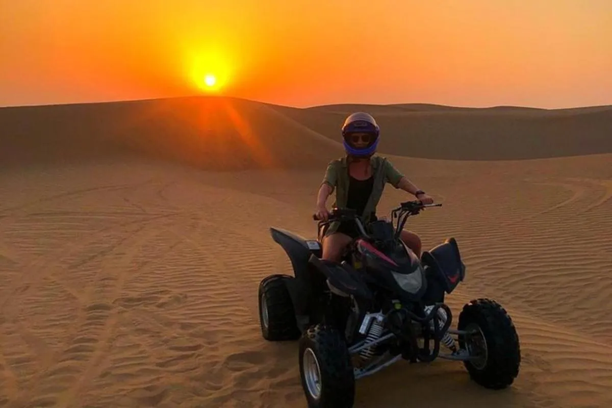 Image 6 of Sunset Quad Bike Tour Dubai (Deep desert ride , sunset in desert)