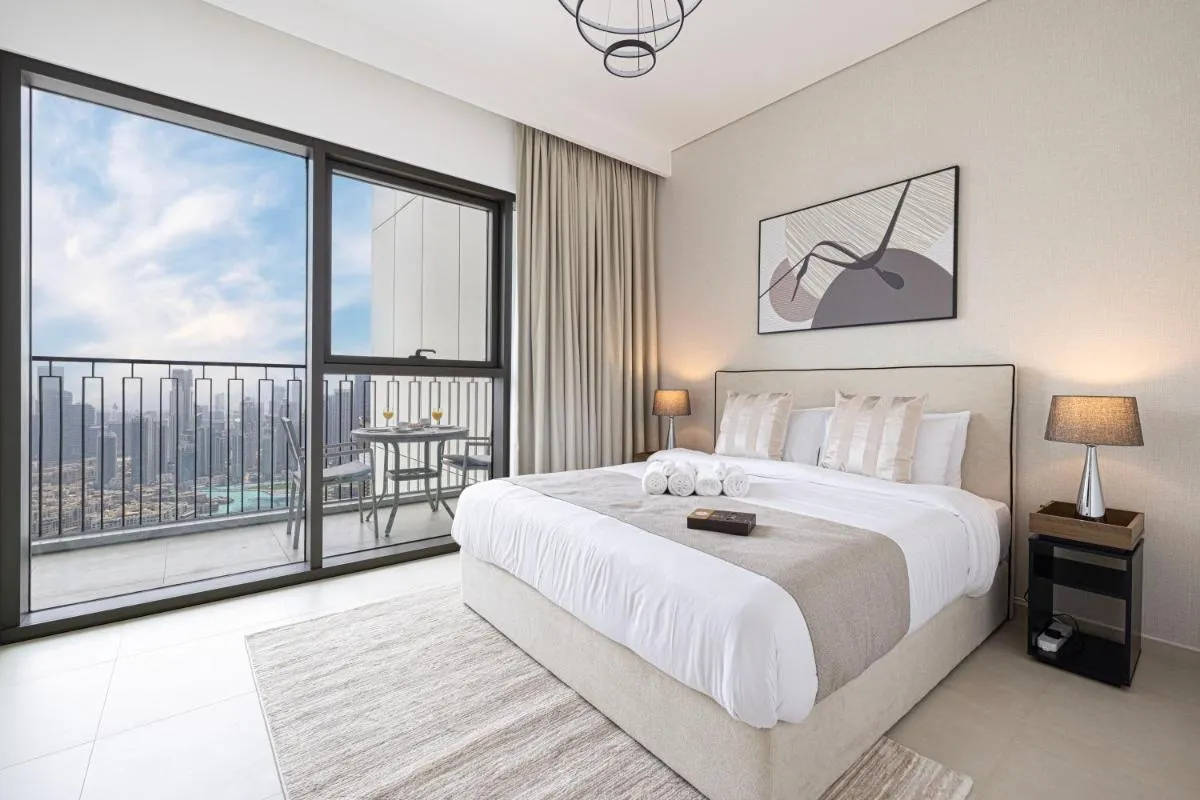 55th High Floor – 2 Bedroom Apartment with Full Burj Khalifa & Fountain View, Close to Dubail Mall – Downtown Dubai by Stayfinity Max 8 Guests - 2