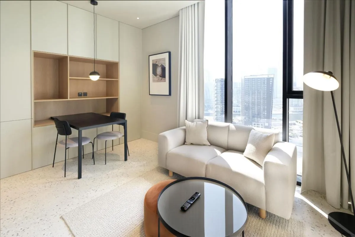 Business-Ready Executive Studio with Burj View, Upside Living 2001 - 2