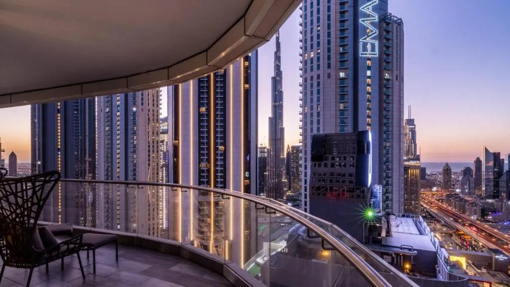 Luxury penthouse in front of Burj Khalifa