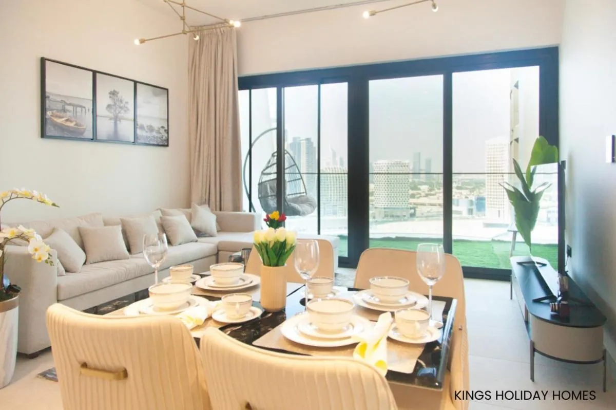 binghatti canal , burj Khalifa view with private jacuzzi and cinema screen ,KINGS - 2