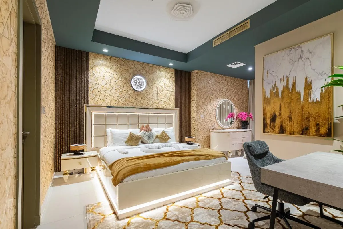 FULL Burj Khalifa view LUX 2Bedroom with Rooftop Pool Central location in Paramount Hotel Midtown - 2