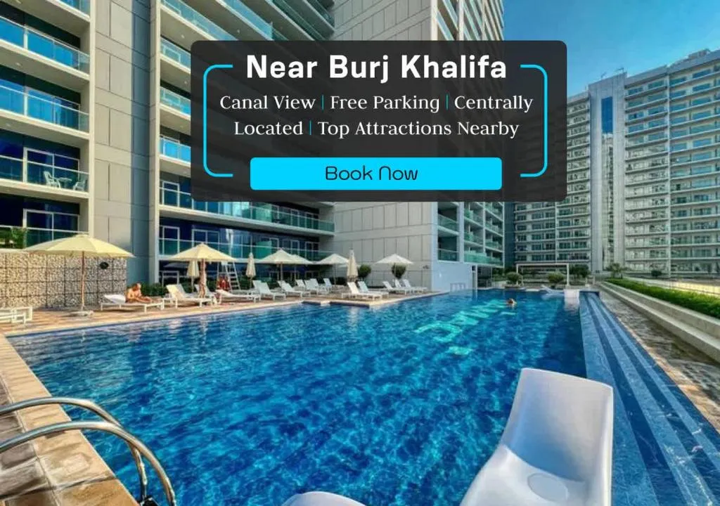 Luxury 2BD Apt with Pool GYM & Burj Khalifa Views