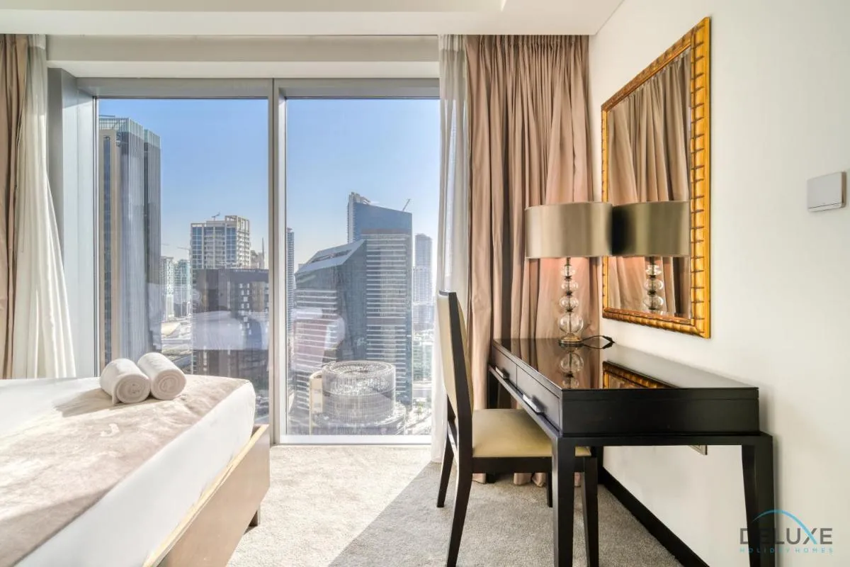 Overlooking Marina Canal Views from Living to Bedroom, The Address Residences, Dubai Marina by Deluxe Holiday Homes - 2