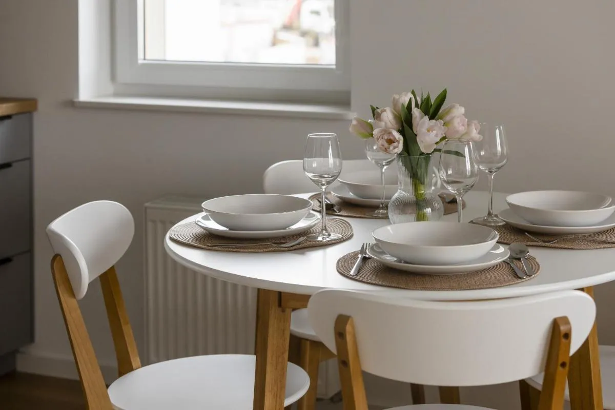 Image 5 of Bright Pastel Apartment with Desk for Remote Work, Balcony and Parking by Renters