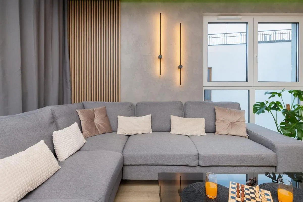 Image 6 of Apartment with Two Bedrooms, Balcony, Parking and Access to Sauna in Gdańsk by Noclegi Renters