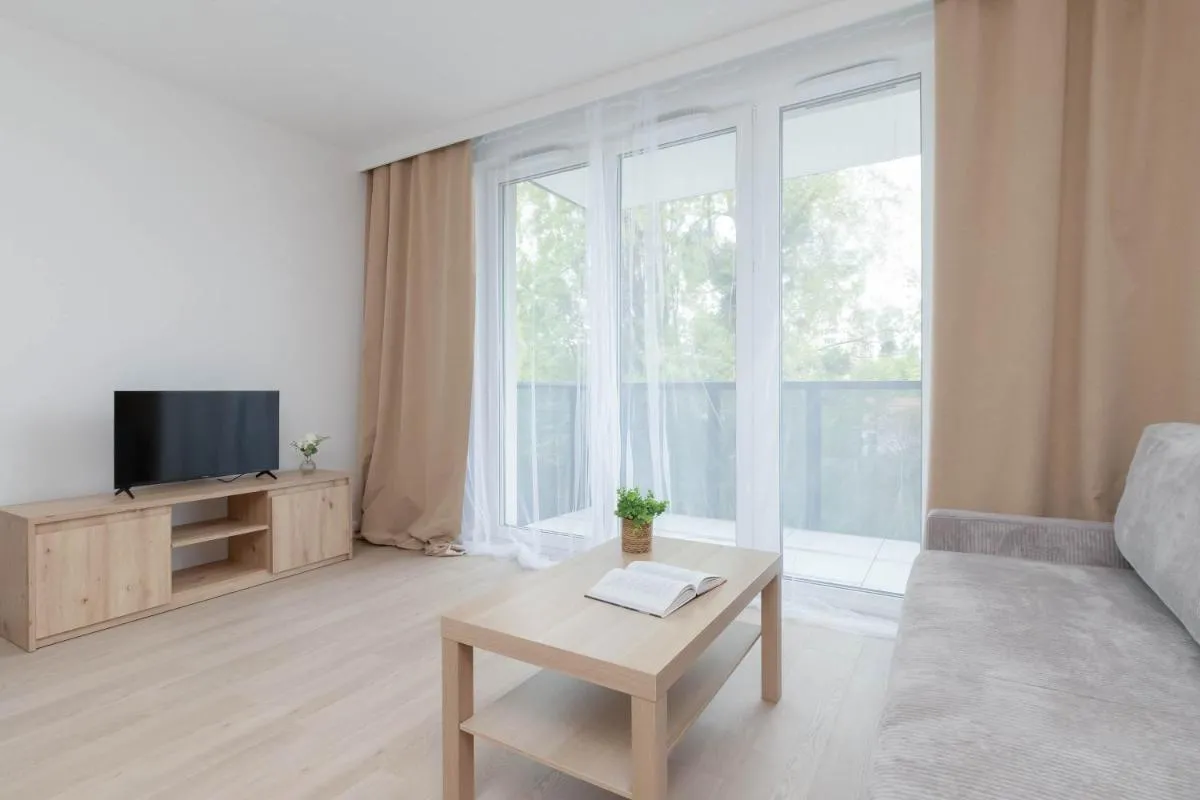 Image 2 of Bright Studio Mostek in Gdańsk with Balcony 3city by Noclegi Renters