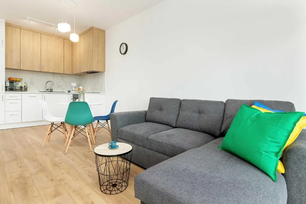 Image of Stylish Apartment with Balcony near Brzeźno Beach by Noclegi Renters