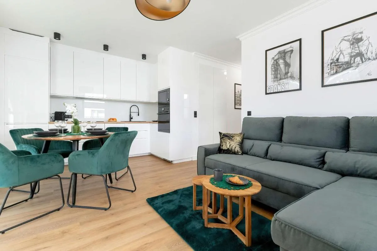 Image 1 of Tasteful Apartment in Gdańsk with Garden by Noclegi Renters