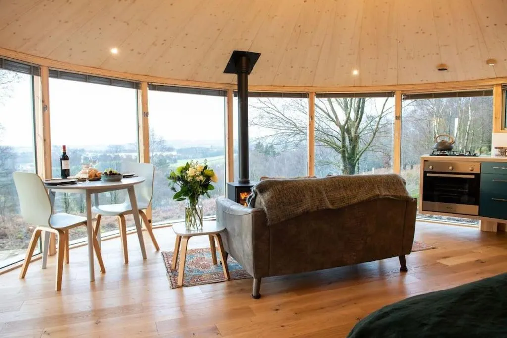 Image 1 of Craigmaddie Muir Roundhouse with Hot Tub Romantic, Luxury, Rural Stay for 2 Near Milngavie