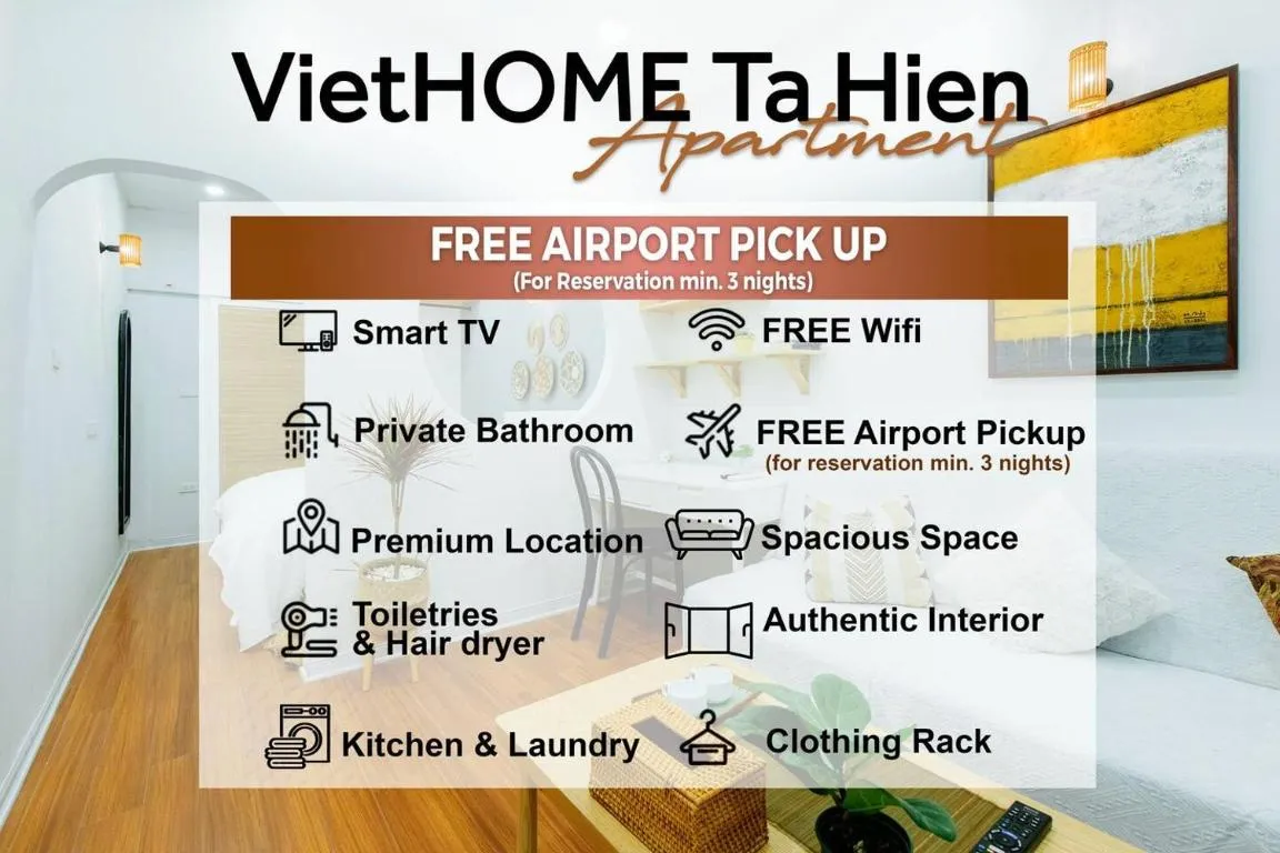 Image of Ta Hien 3 – Entire Apt-FREE Airport Pickup