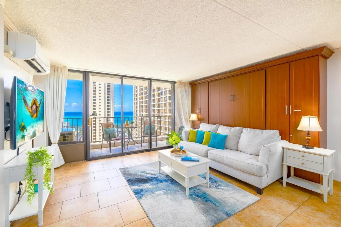 Image of Beautiful Ocean View, Split AC, 1 Block to Beach and Parking