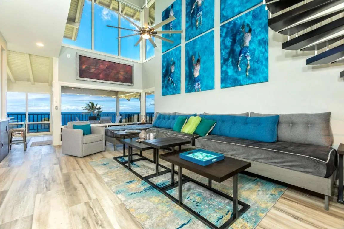Image of KBM Resorts: Kapalua Bay Villa KBV-32B2 Gorgeous Remodeled Ocean View Includes Rental Car