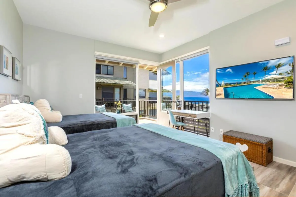 Image 1 of KBM Resorts: Kapalua Bay Villa KBV-32B2 Gorgeous Remodeled Ocean View Includes Rental Car