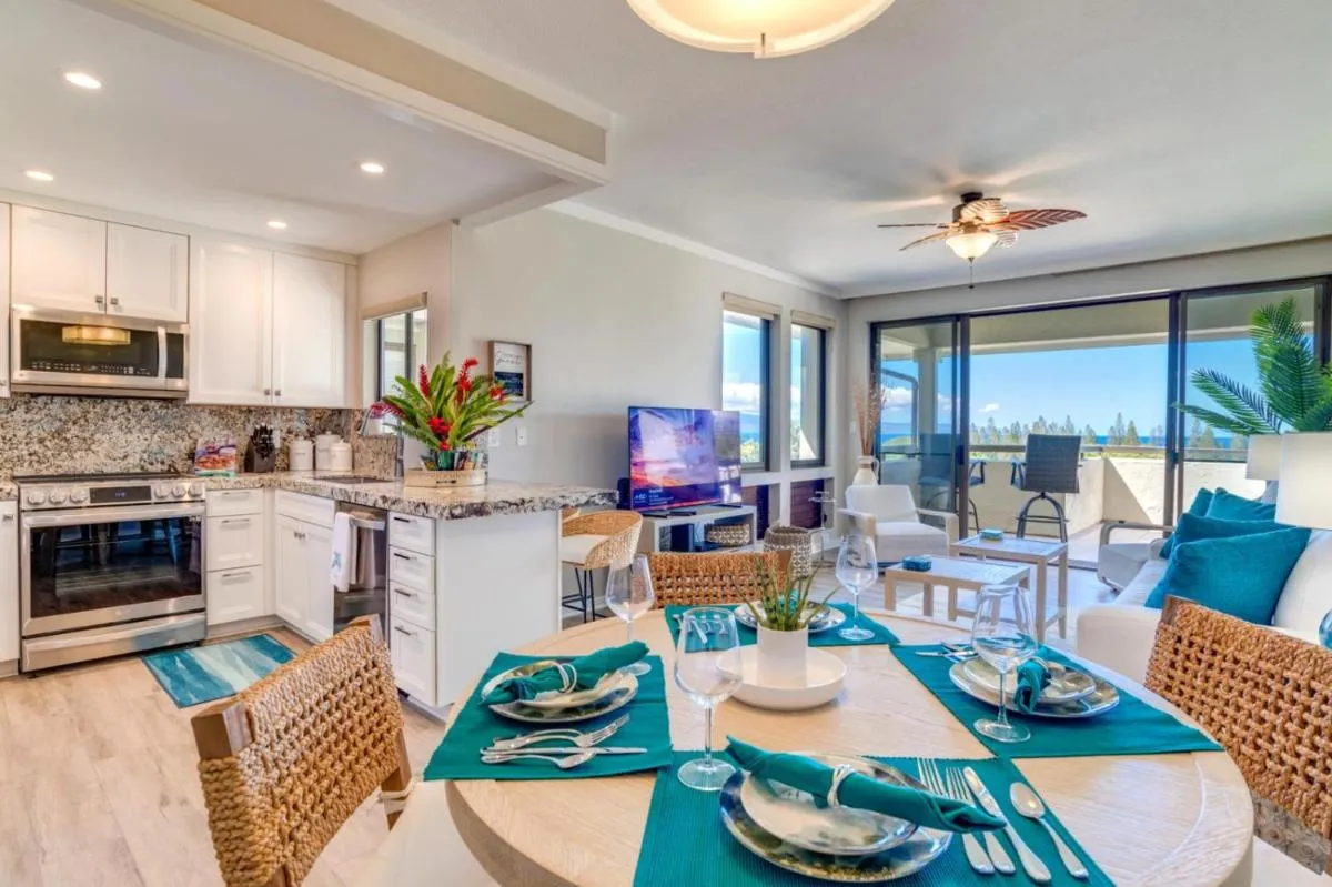Image 3 of KBM Resorts: Kapalua Golf Villa KGV-17T5 NEW AC Remodeled Ocean View Includes Rental Car