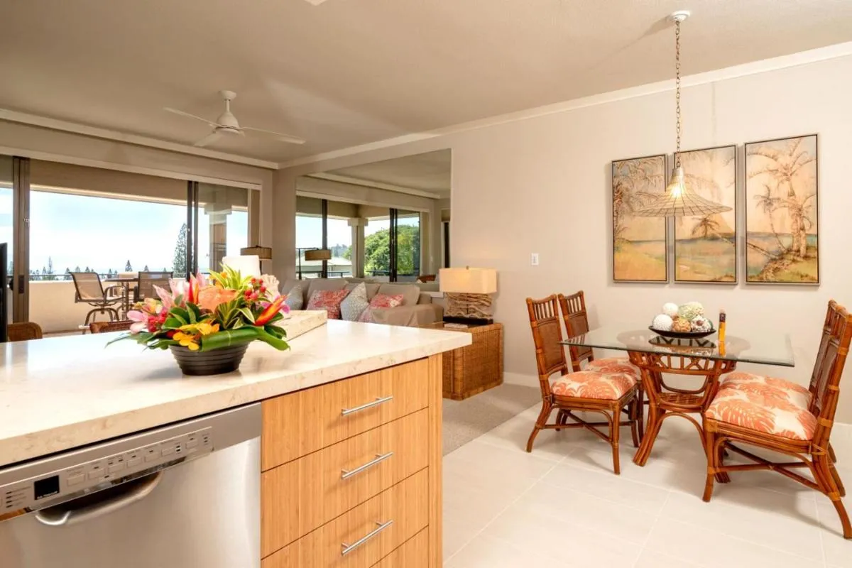Image 3 of KBM Resorts: Kapalua Golf Villa KGV-19T1 Remodeled with Ocean Views Includes Rental Car