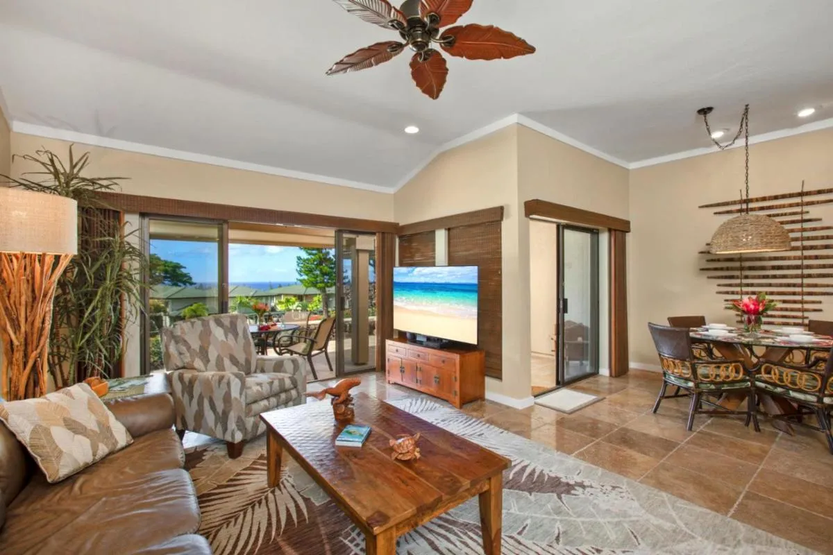 Image 3 of KBM Resorts: Kapalua Golf Villa KGV-25P6 Remodeled with Ocean Views Includes Rental Car