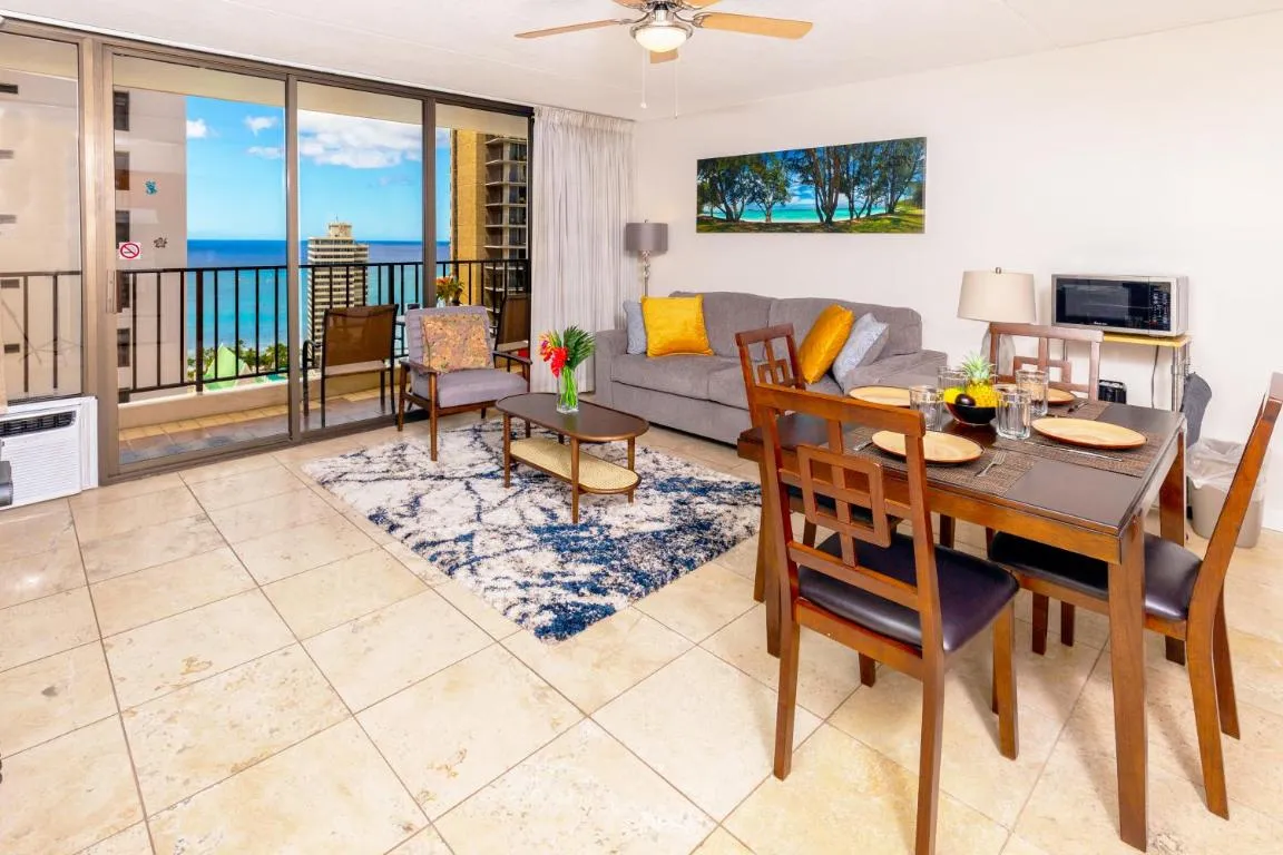 Image of Ocean View Condo in Waikiki, Parking Included and Just Steps to the Beach!