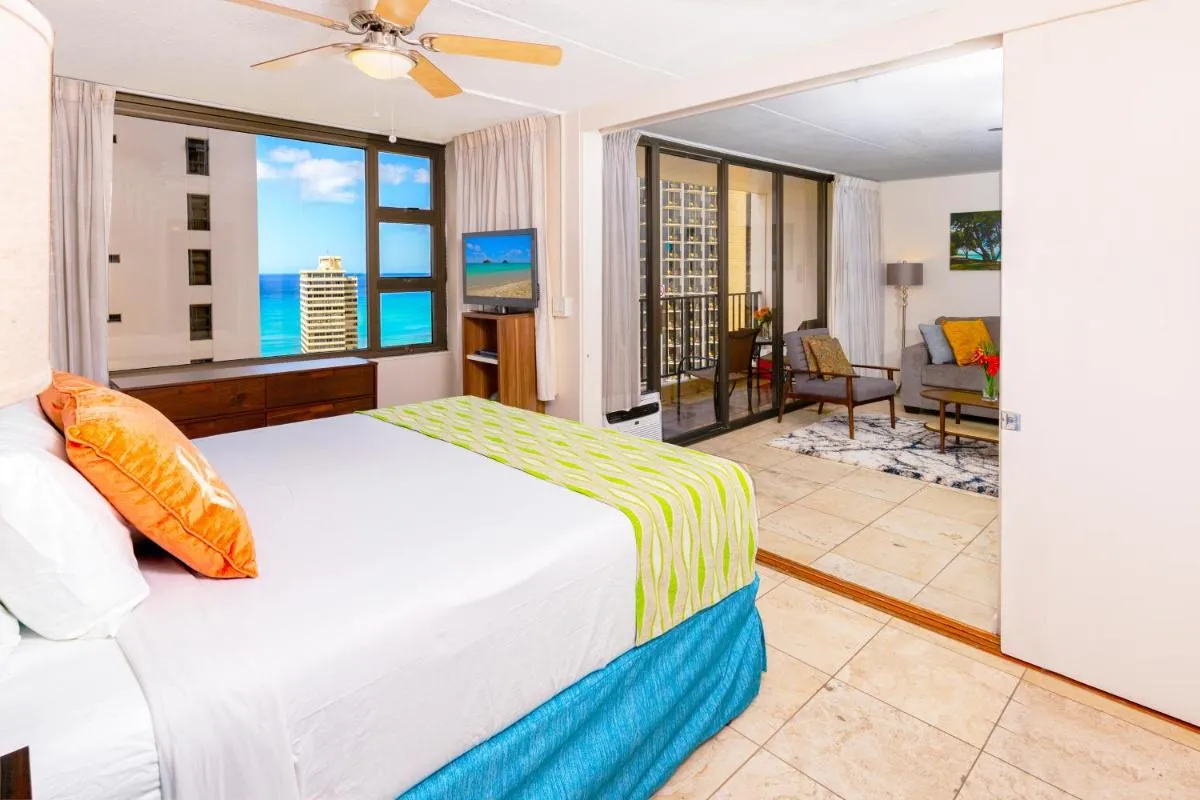 Image 1 of Ocean View Condo in Waikiki, Parking Included and Just Steps to the Beach!