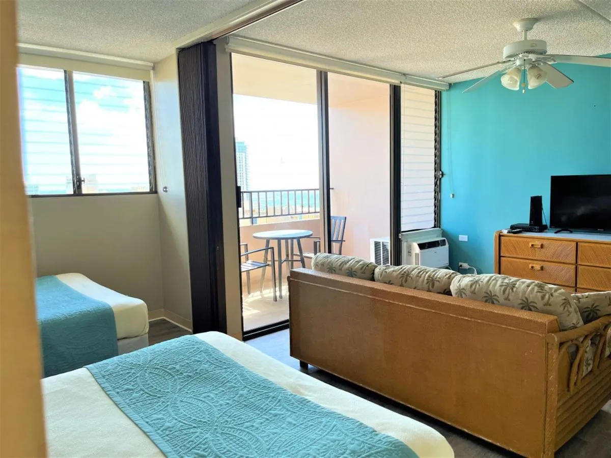 Image 1 of Royal Kuhio 2309 – Spacious Studio with Stunning Ocean Views in the Heart of Waikiki!