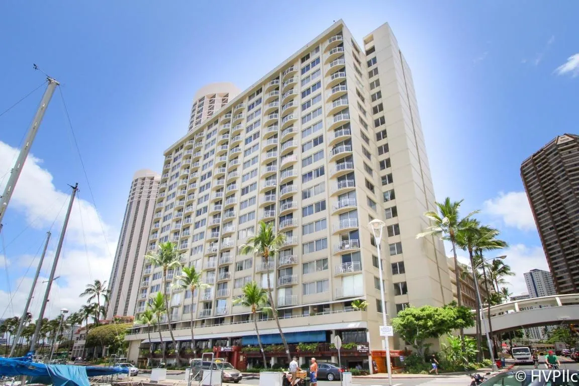 Image of Spacious One Bedroom Harbor View Condos at Ilikai Marina With Private Balcony