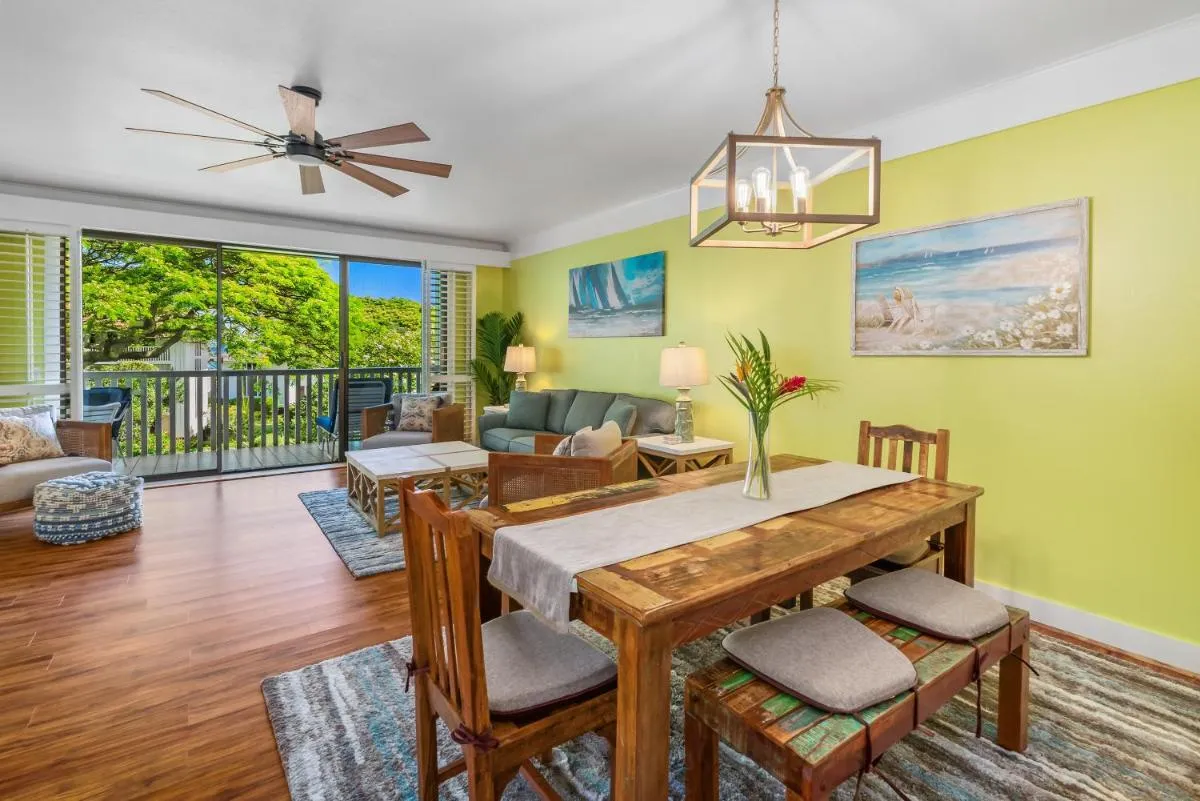 Image 4 of Step to beach New Quiet Kiahuna Plantation Remodeled 2 bedroom condo with AC