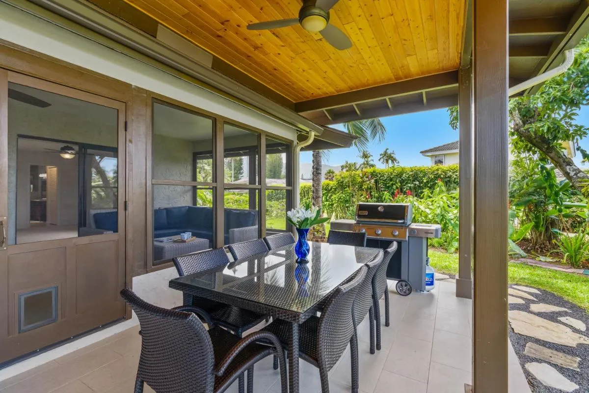 Image 2 of 4Br 2Ba Newly Furnished Princeville Home, AC, Pool, Tennis