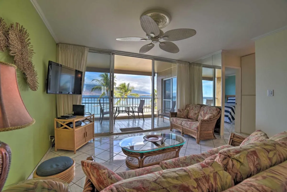 Image 1 of Beachfront Kihei Sanctuary with Lanai and Ocean Views!