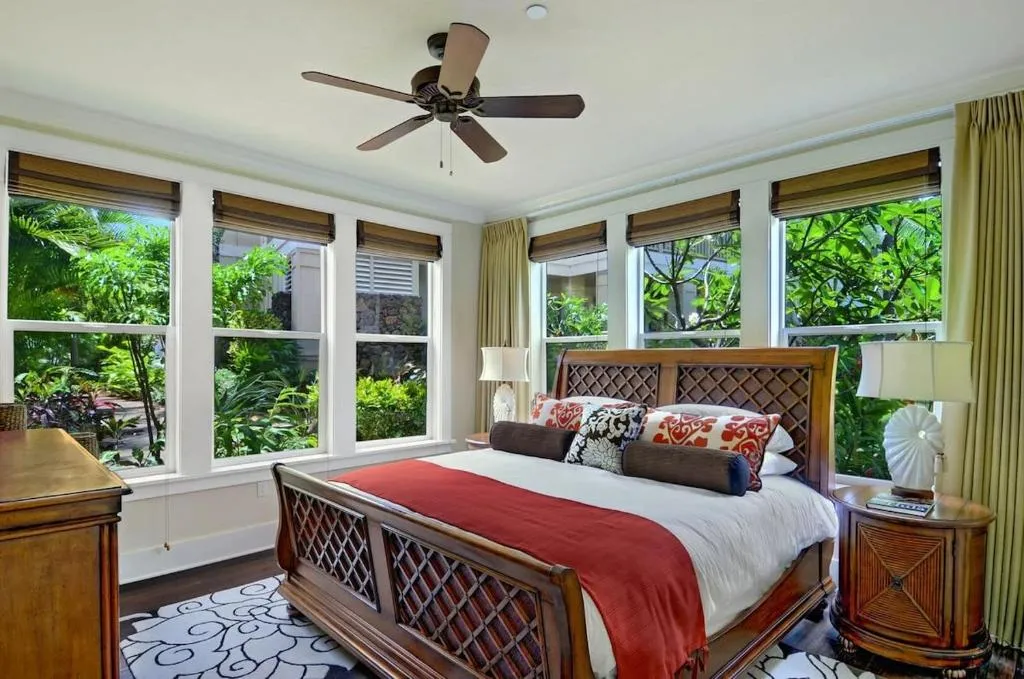 Image of Ground Floor Poolside Villa Short Walk From Top Beach in Kauai With Great Pool