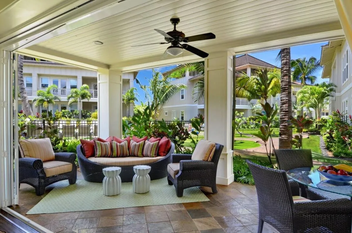 Image 2 of Ground Floor Poolside Villa Short Walk From Top Beach in Kauai With Great Pool