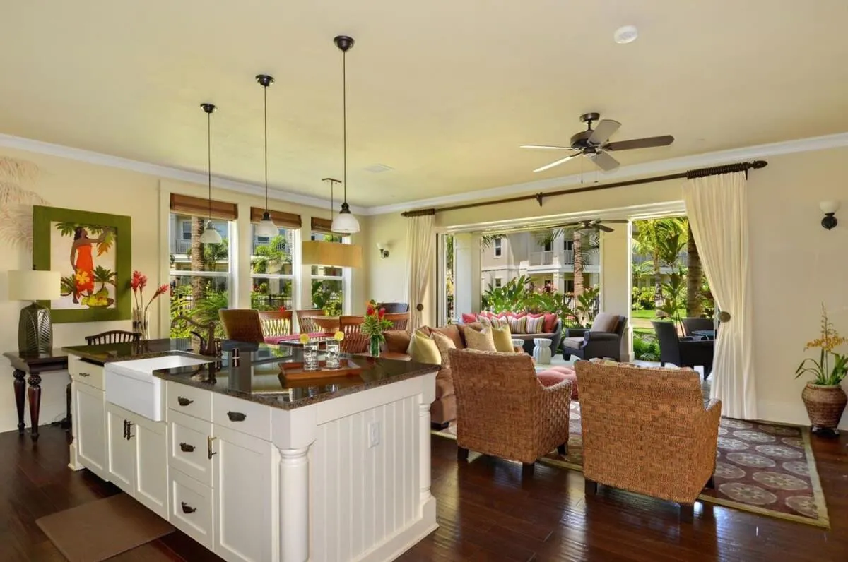 Image 3 of Ground Floor Poolside Villa Short Walk From Top Beach in Kauai With Great Pool