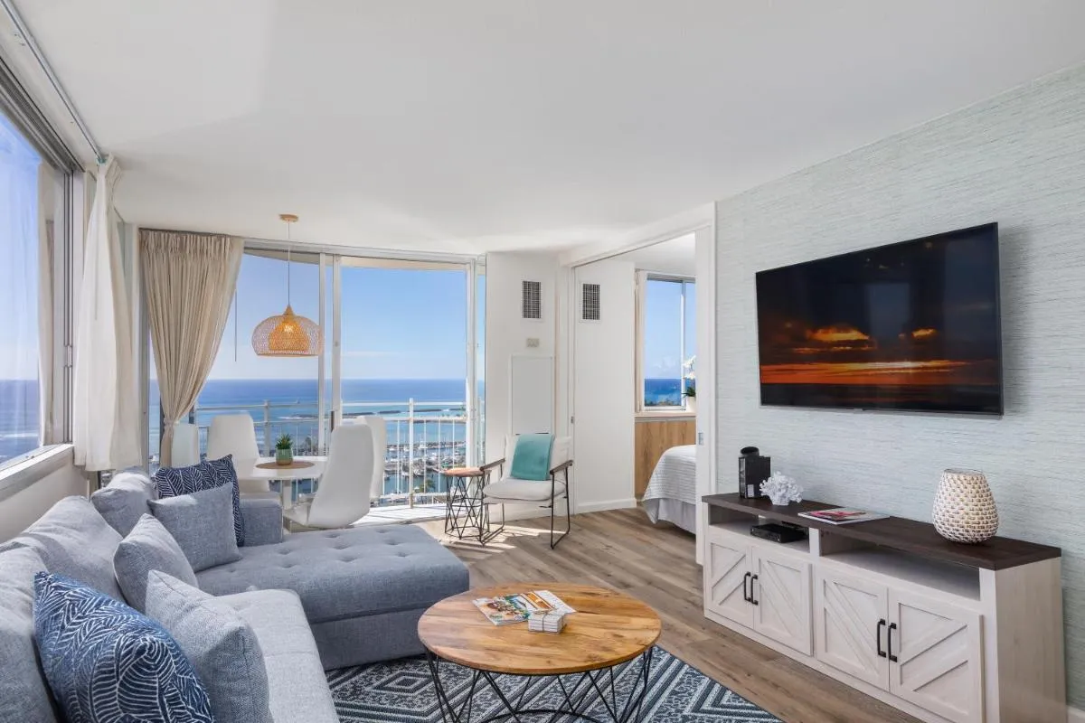 Image 5 of Ilikai Collection # 12. Corner Oceanfront Condo