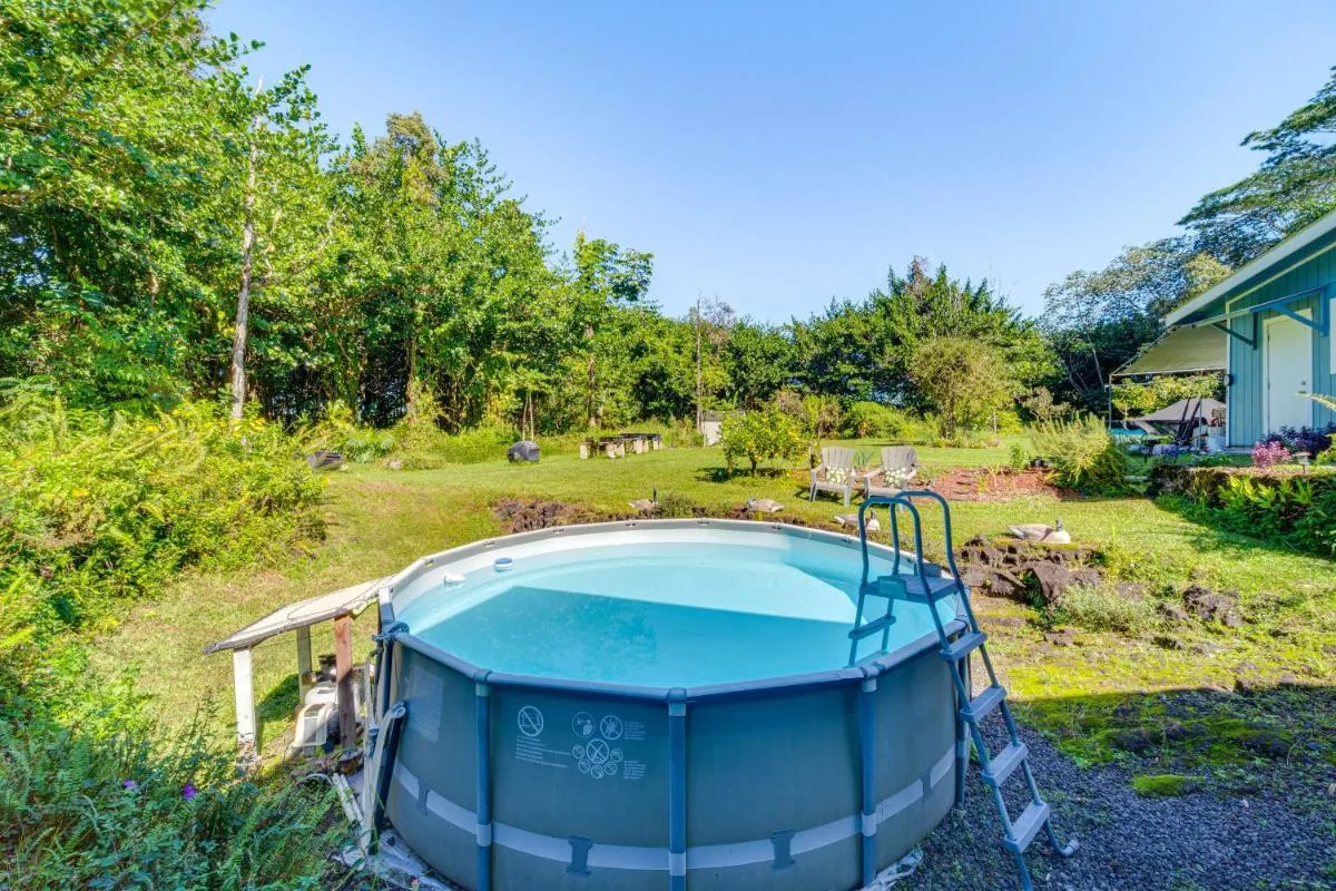 Image 1 of Keaau Apartment on Beautiful Acre with Pool and Deck!