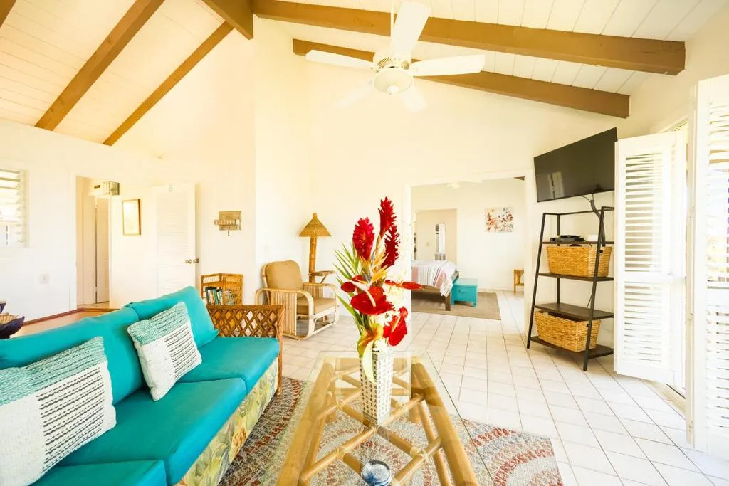 Image of King Palm Ocean views King bed walk to beach Free WIFI parking BBQ