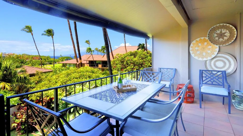 Image of Maui Eldorado B200-Large lanai w/ocean/golf course views