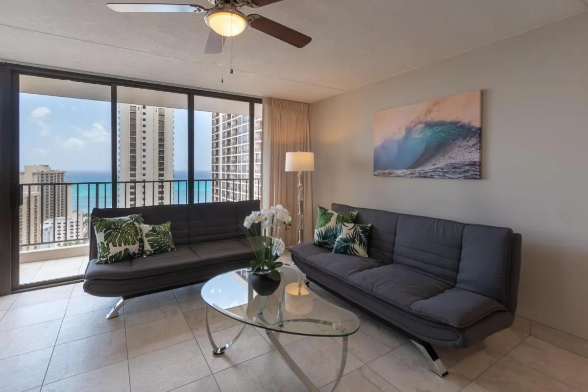 Image 5 of Newly Remodeled Corner Unit at the Waikiki Banyan with Diamond Head Views condo