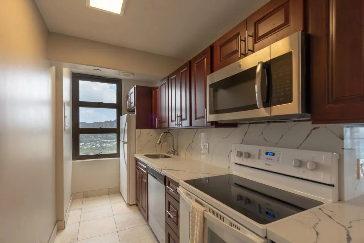Image 2 of Newly Remodeled Corner Unit at the Waikiki Banyan with Diamond Head Views condo