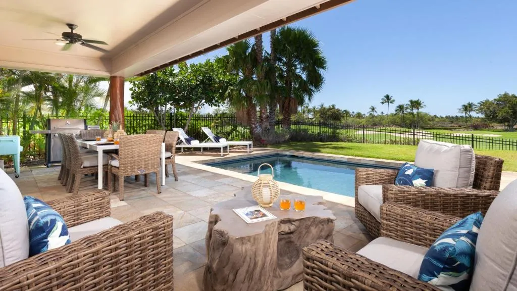 Image of PARADISE AWAITS Idyllic 4BR Single-Level KaMilo Home with Private Pool