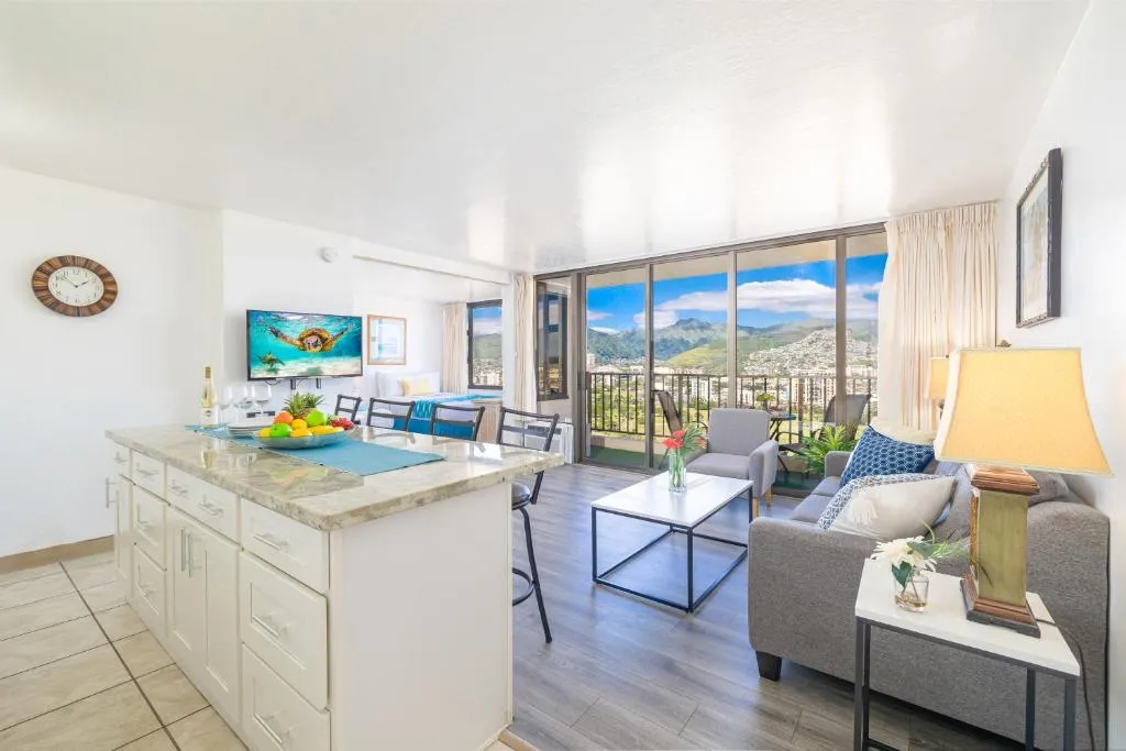Image of Waikiki Escapade Mountain Views Condo, Steps to Beach with Parking Perk