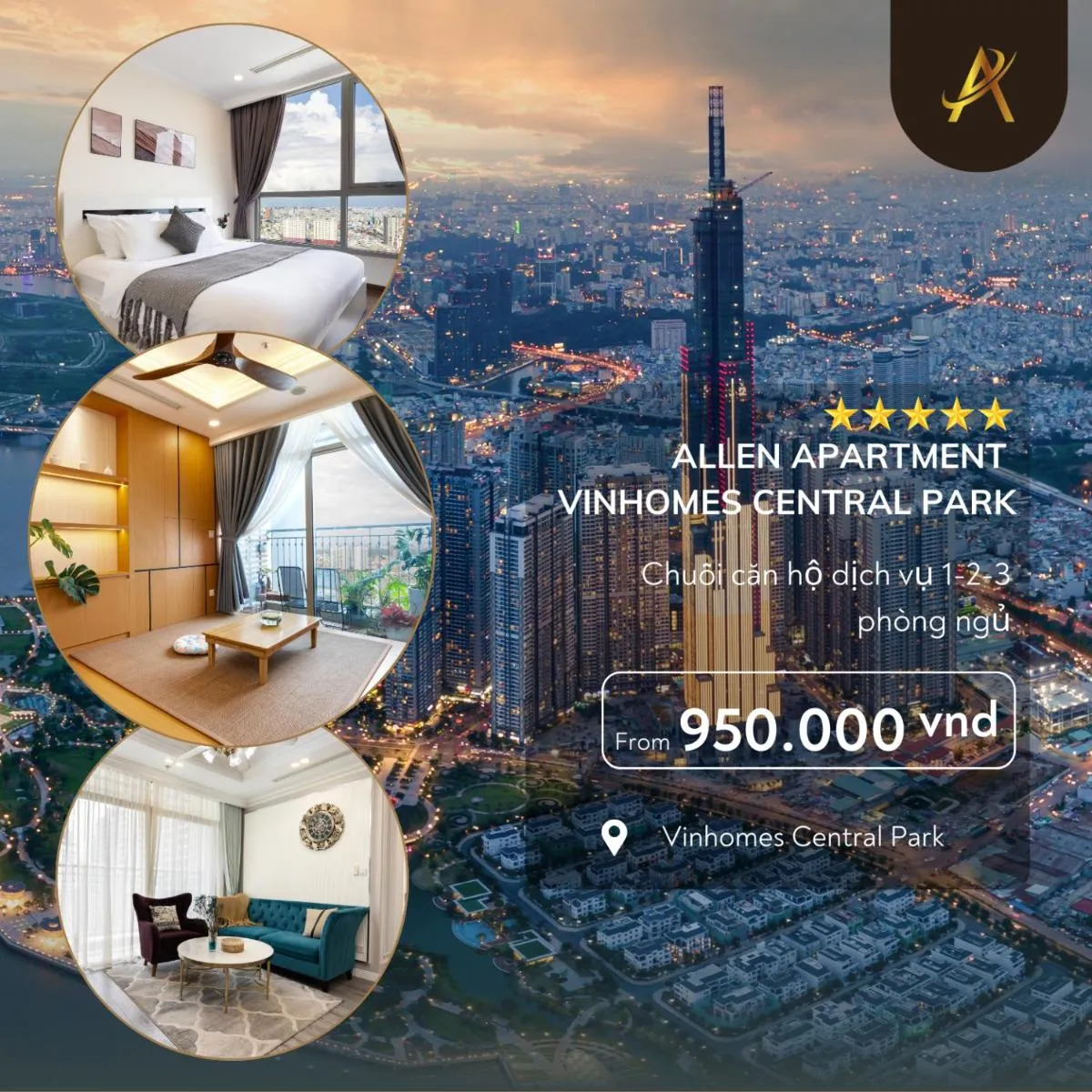 Image 4 of Allen luxury apartment – Vinhomes central park